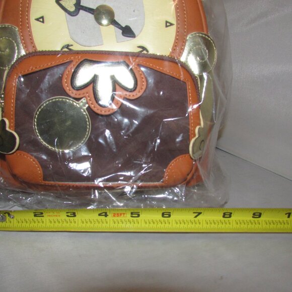 Disney Loungefly LA Comic Con Beauty & Beast Cogsworth Cosplay Mini Backpack NWT - Picture 6 of 6